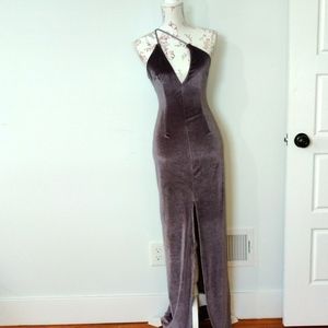 BooHoo Stretch Velvet Cocktail Dress